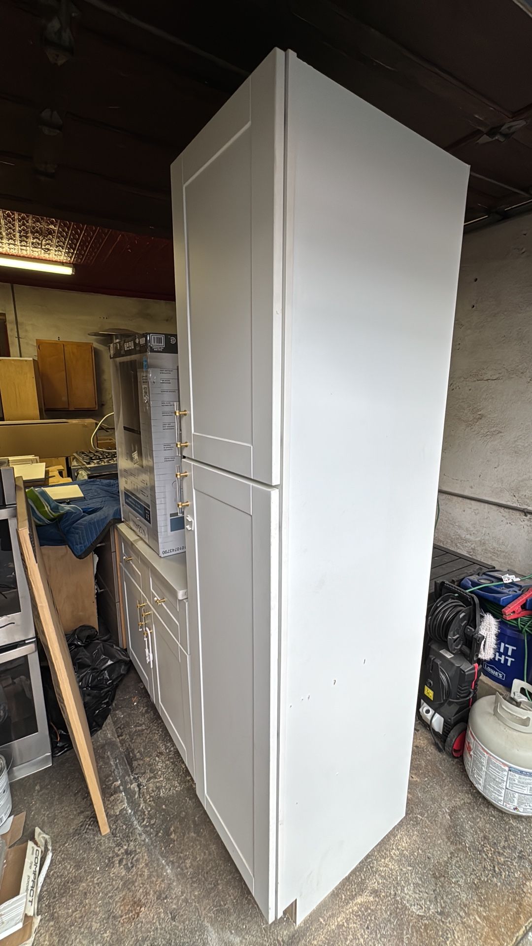 Pantry And Cabinent With Matching Quarts Countertop