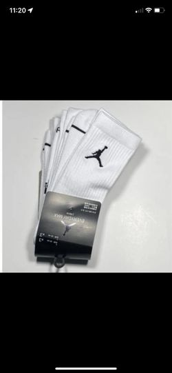 Nike Air Jordan Everyday Max Dri-Fit Crew Socks 3 Pairs Multi Color Men Large