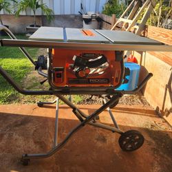 Table Saw with Stand