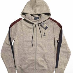 Polo Ralph Lauren Color-Block Hoodie Mens Small Camo Pony Player Chest 21