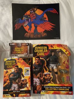 In Hand! SDCC 2026 UCC Dungeon Crawler Carl Exclusive Set of 4 Items New!