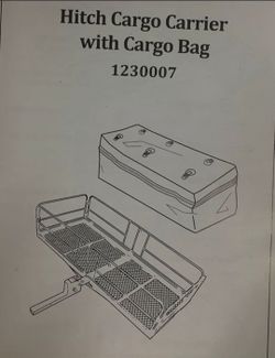 Hitch Cargo Carrier with Cargo Bag

Condition: New Open Box
Damaged?: No
In Packaging?: Yes
Missing Parts?: No
UPC: NOUPC{1}

This hitch cargo 