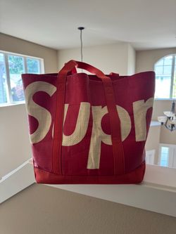 Supreme Raffia Tote Red (SS20)