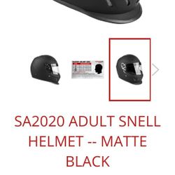 Large Snell-sa Motorcycle Helmet 