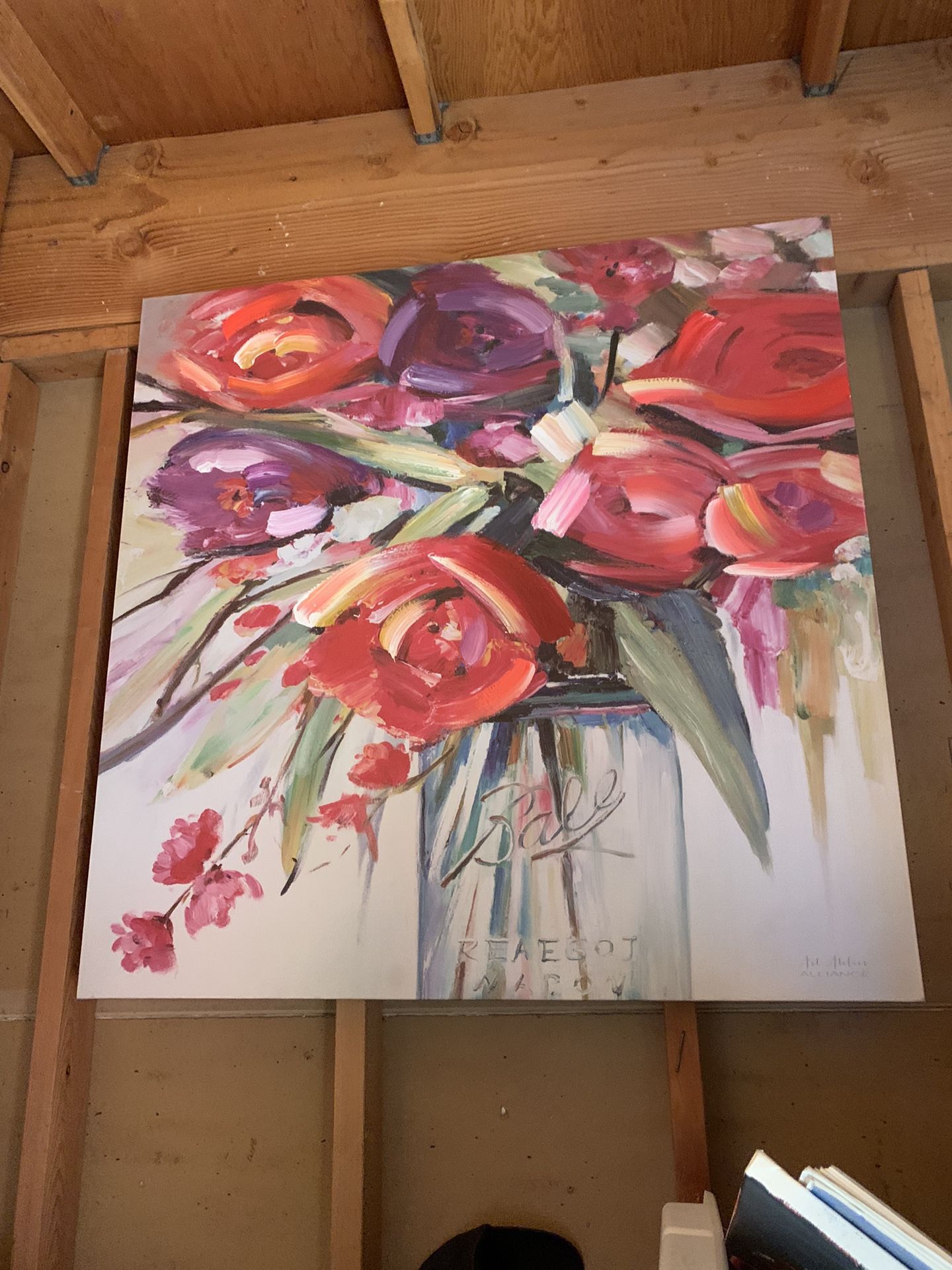 Large Flower Canvas