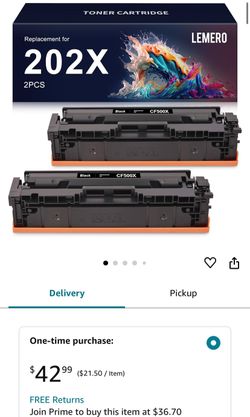LEMERO 202X Black Toner Cartridge Compatible 