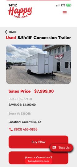 TRAILER 2025 Concession trailer