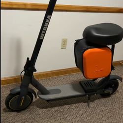 Scooter with attachable seat