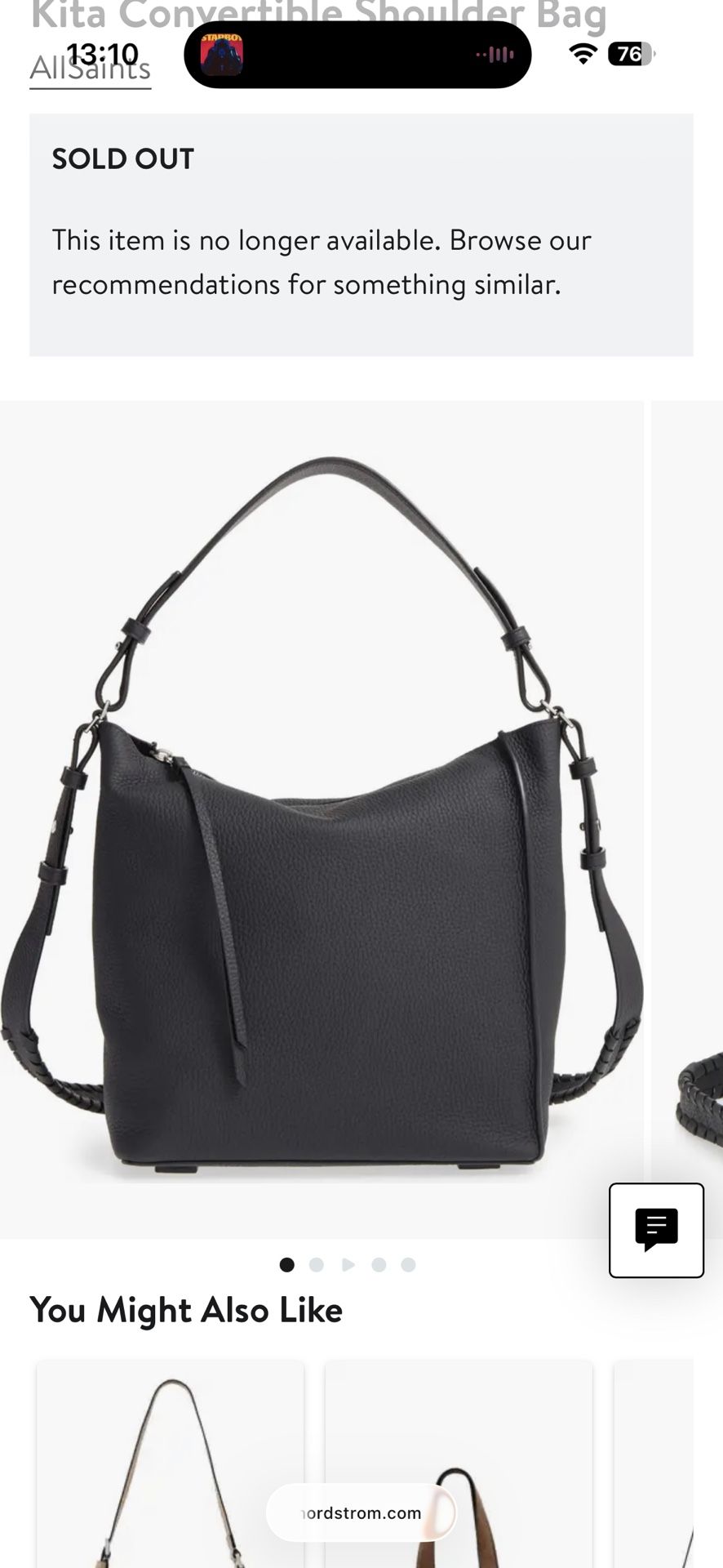Allsaints Kita Leather Backpack/purse (small)