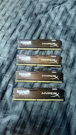 Ram Fury 8gb x 4 = 32gb DDR4
