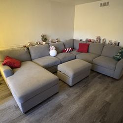 Couch Sectional With Ottoman 