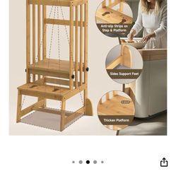 Dorpu Toddlers Step Stool With Chalkboard 