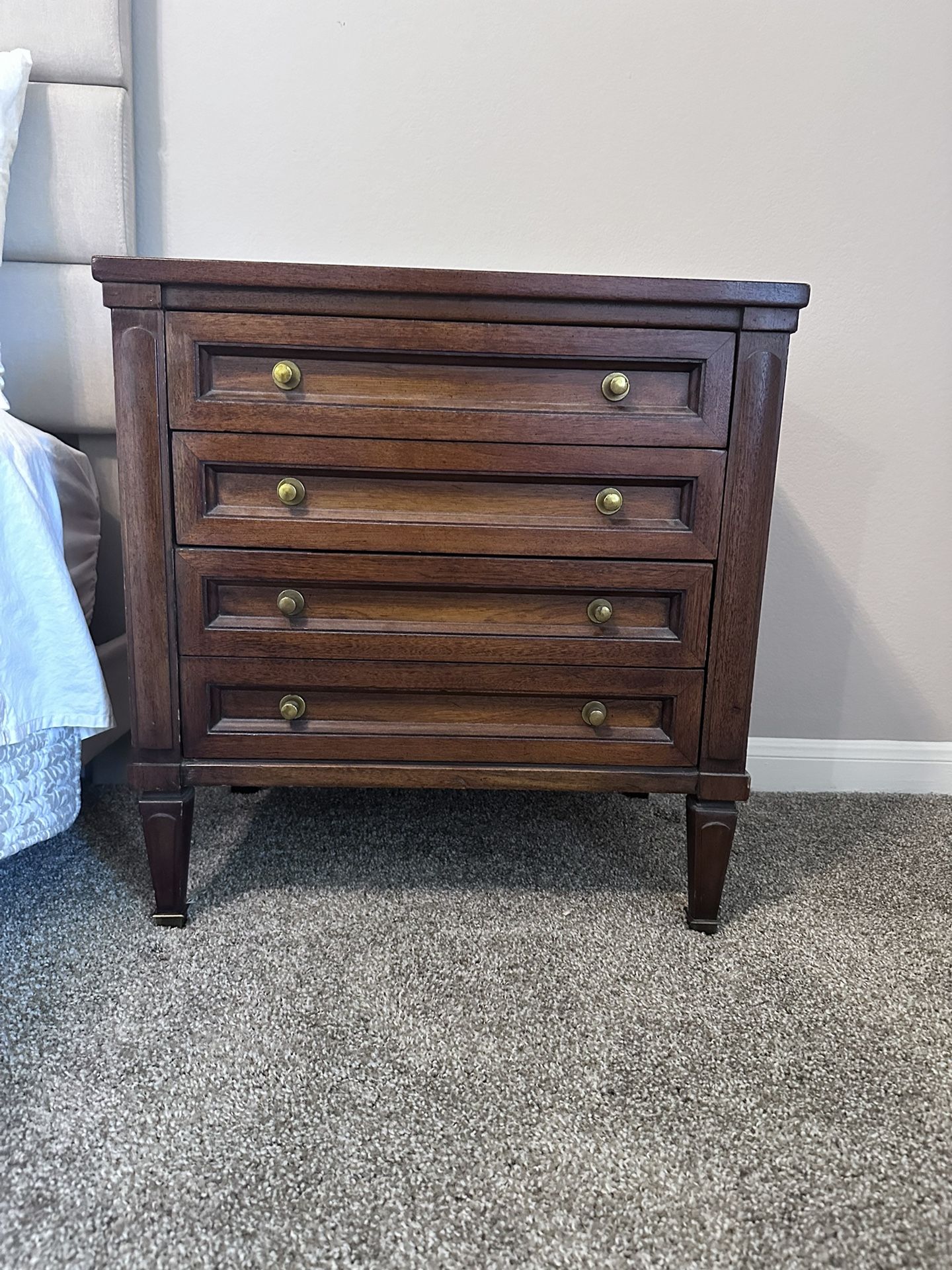 Vintage Nightstand-solid wood / SET OF 2