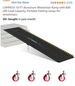 CAMMOO 10 FT Portable Folding Wheelchair Ramp