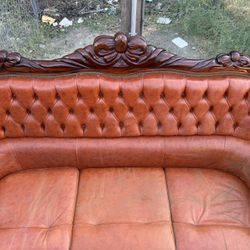 Beautiful MCM Leather Couch 