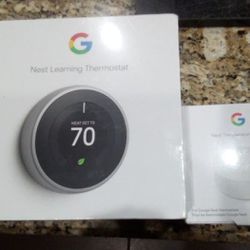Google Nest Learning Thermostat ( Stainless Steel)