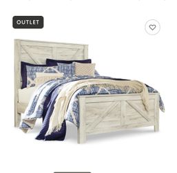 Queen bed with brand new box spring and mattress