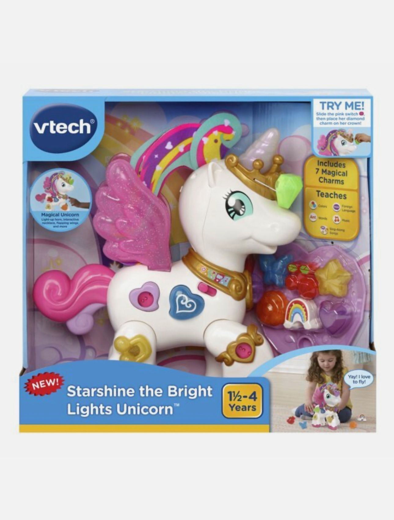 Unicorn Toy Interactive Play Bilingual
