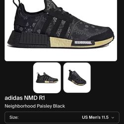 Adidas NMD R1 x Neighborhood ultra boost human Mens SIZE 12 GY4157