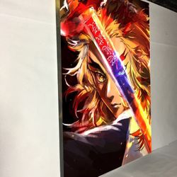 Canvas wall decoration 30”x42”. Brand new we can make it in different sizes, from  4.5”x4.5” to 30”x66”, Wood frame and sprayed with glossy clear coat