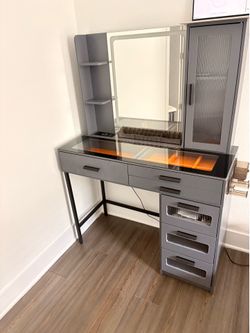 Grey LED Vanity