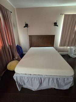 Full size bed,  frame + mattress + headboard set