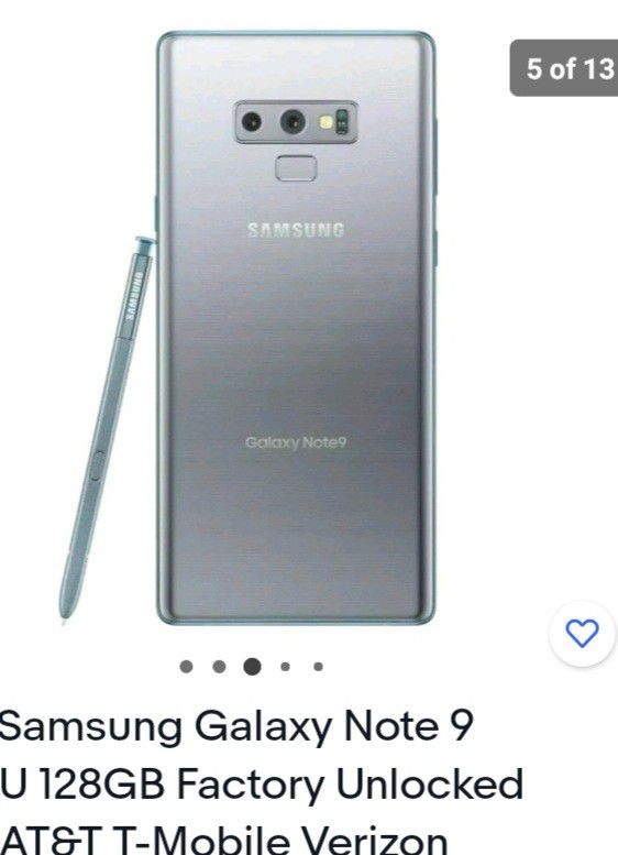 Samsung Note 9 Unloked At&t ,tmobile ,verizón 