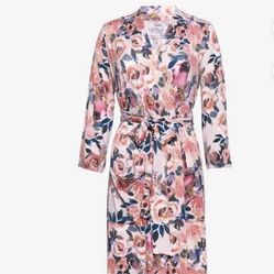 Posh Peanut Maternity or Postpartum Nursing robe in Dusk Rose - NEW in box Size Small