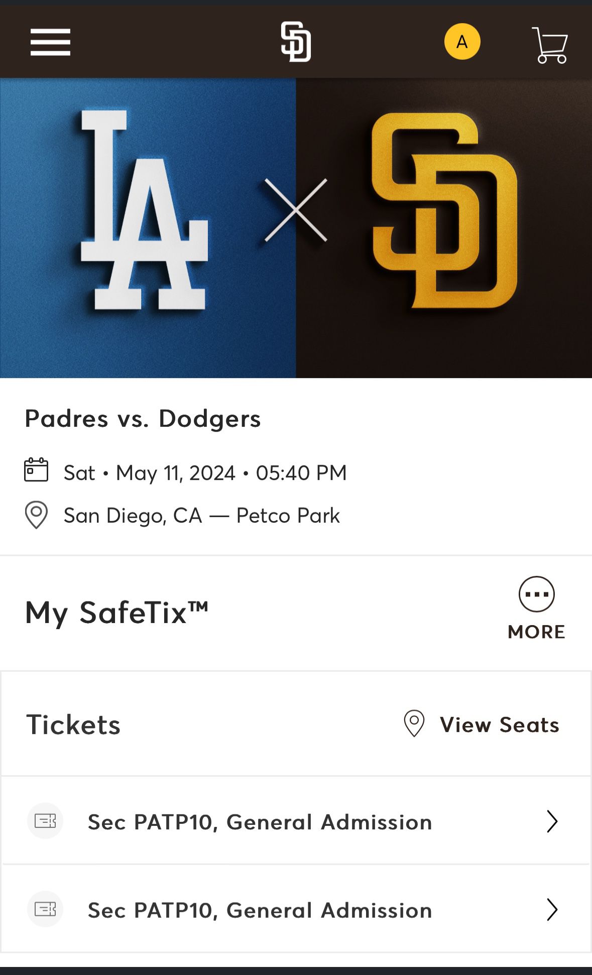 Padres Tickets