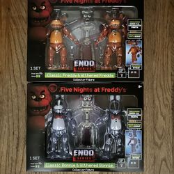 New Five Nights At Freddy's FNAF Jazwares Freddy & Bonnie Endo Series Action Figures