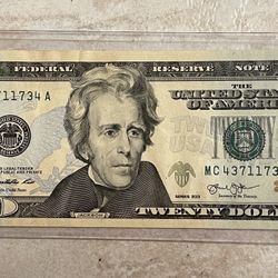 2013 $20 FRN RADAR NOTE-(contact info removed)4 AU  ‘CRISPY ‘