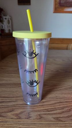 2017 Starbucks Winking Eye Cold Cup Tumbler (24 oz, Venti)