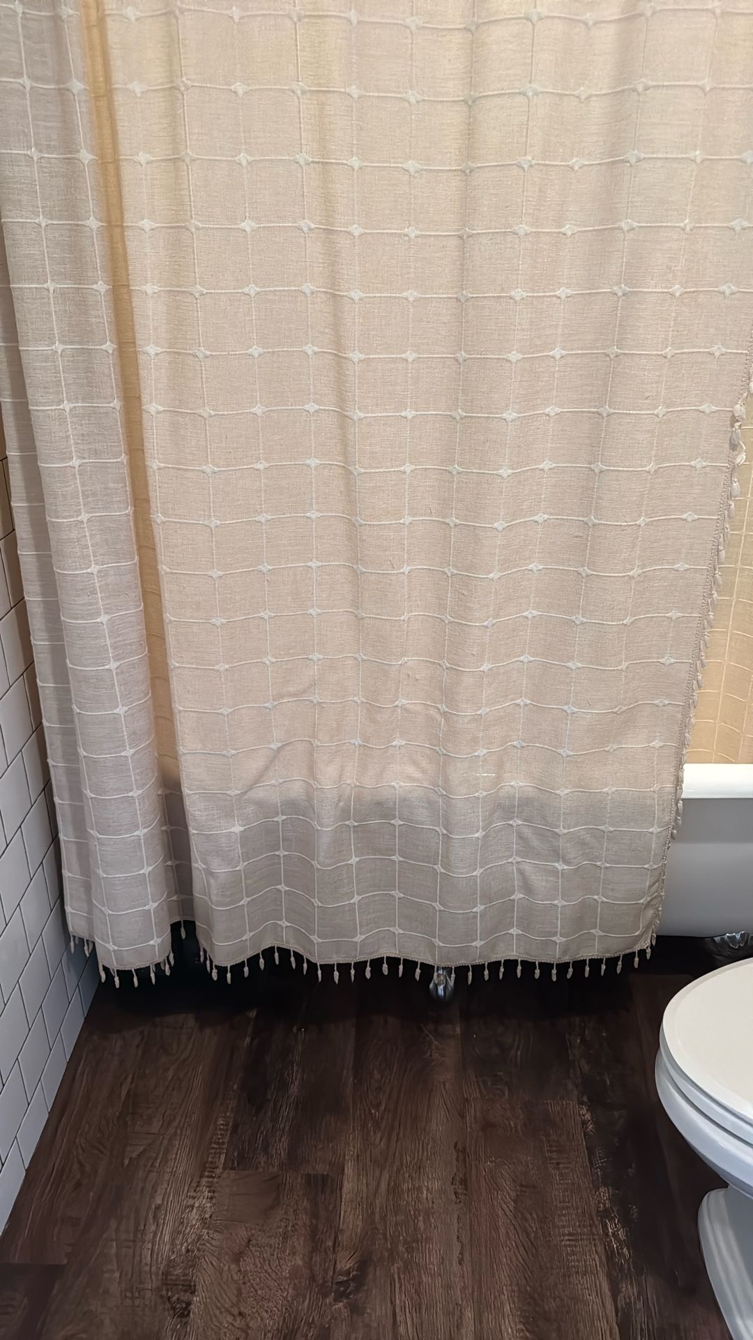 Two Cloth Shower Curtains