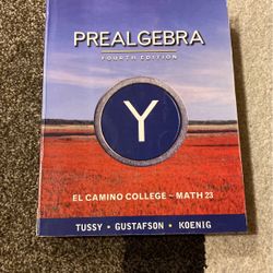 Pre Algebra Textbook