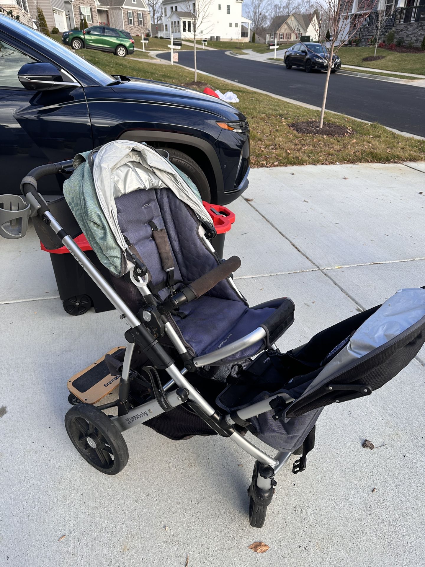 Upababy Stroller With Toddler Seat And Skate Ridalong 
