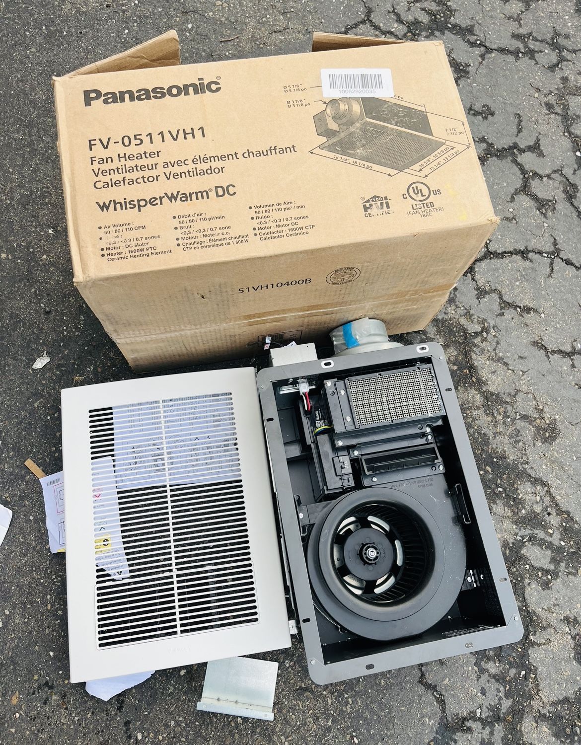 PANASONIC BATHROOM FAN WITH HEATER BRAND NEW