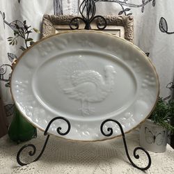 Vintage Anchor Hocking Milk Glass Platter