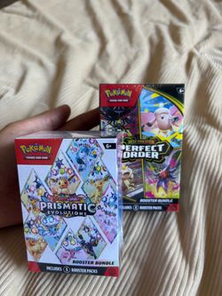 Prismatic Evolutions Booster Bundle & Perfect Order Booster Bundle