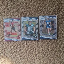 2024 Panini Absolute NFL Blue Parallel Rookie 3 Card Lot Marvin Harrison Jr.