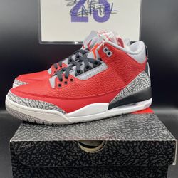 Jordan 3 Unite Fire Red