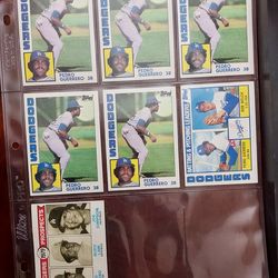 1979 to 84 Topps Pedro Guerro 7 card lot