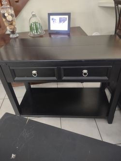 Ashley sofa table/desk, coffee table and filing cabinet