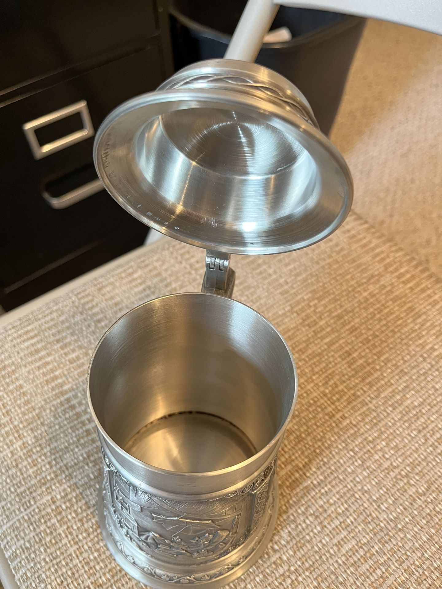 Vintage SKS 95 Zion Pewter German Beer Stein