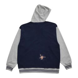 VINTAGE LOONEY TUNES FLEECE HOODIE LARGE L SWEATSHIRT PULLOVER TAZ BUGS BUNNY