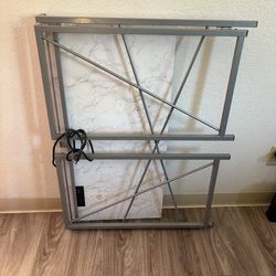 Computer desk table with folding legs