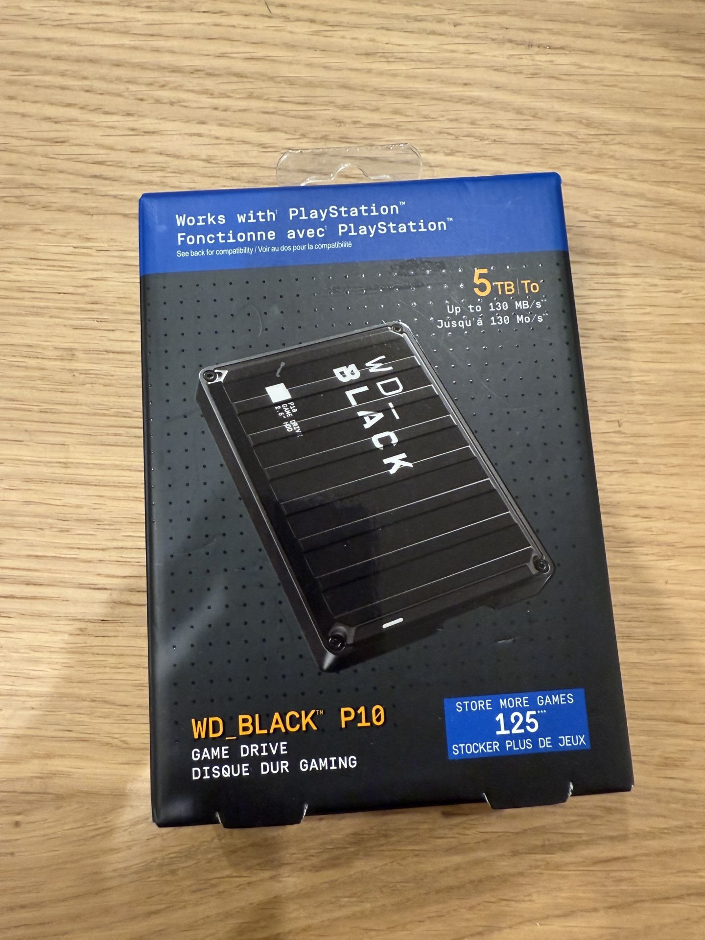 WD_BLACK 5TB P10 Game Drive, Portable External Hard Drive, Works with Playstation, Xbox, & PC - WDBA