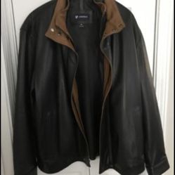 Men’s Lambskin XL Black Leather Coat