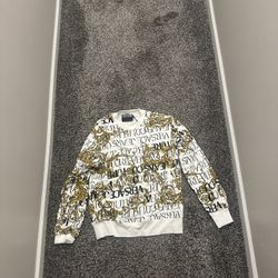 Versace Jeans Couture “Baroque Print” Sweatshirt White/Gold – XL 