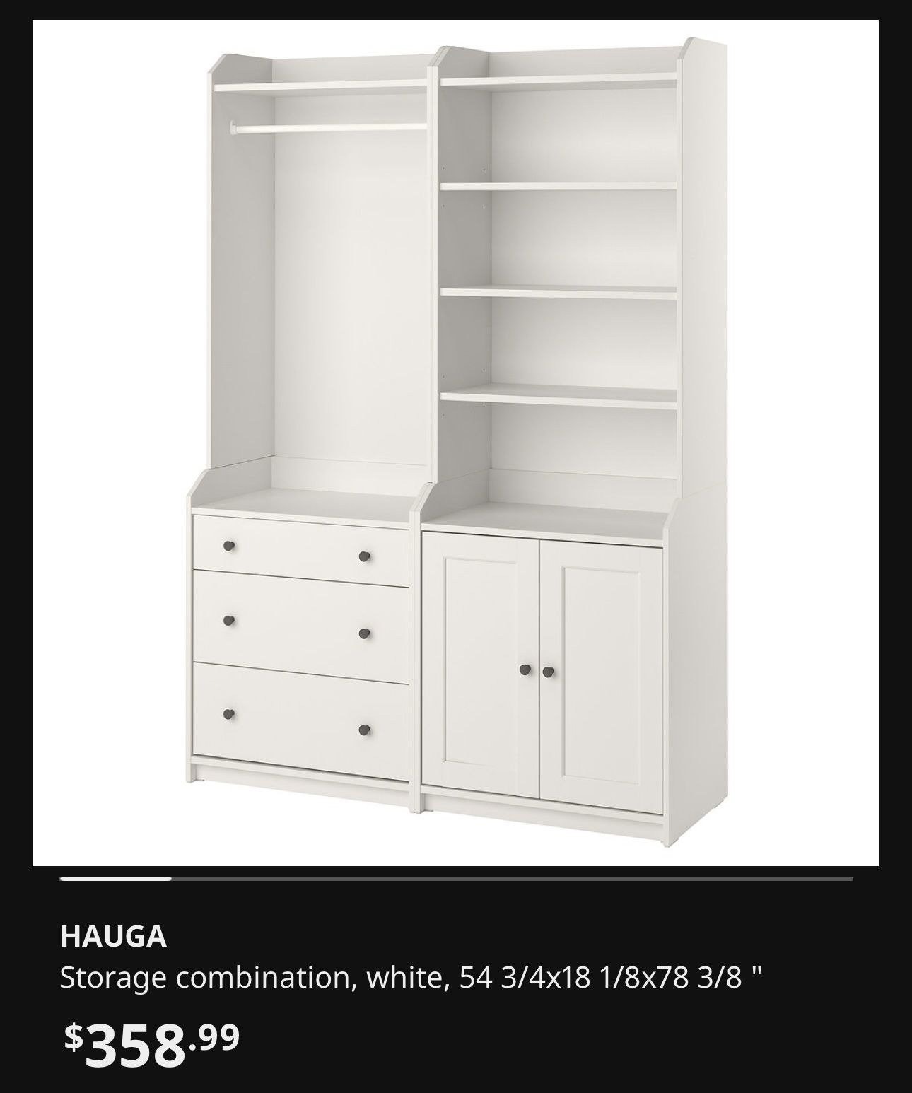 New - IKEA HAUGA Storage