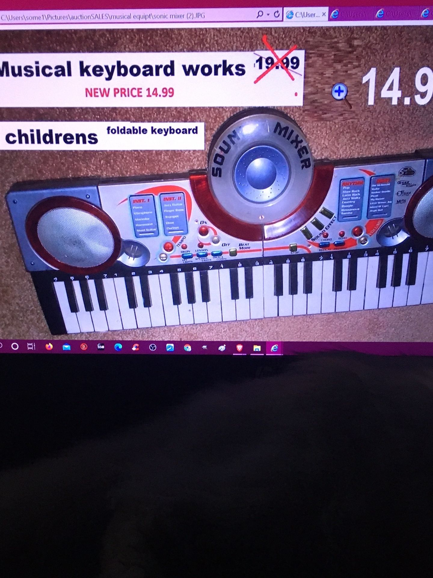 Gold Up Musical Keyboard